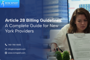 Article 28 billing guidelines for New York healthcare providers managing Medicaid claims, HCRA compliance, reimbursement, and clinic billing requirements