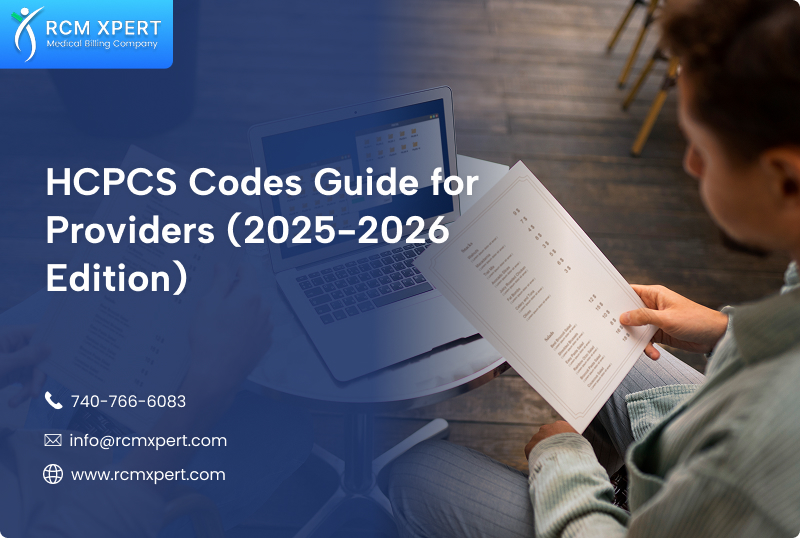 HCPCS codes guide covering Level I CPT codes, Level II HCPCS codes, billing updates, coding compliance, and reimbursement requirements for providers.