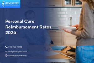 Personal care reimbursement rates 2026 featured guide showing Medicaid payment updates for personal care services and T1019 billing.